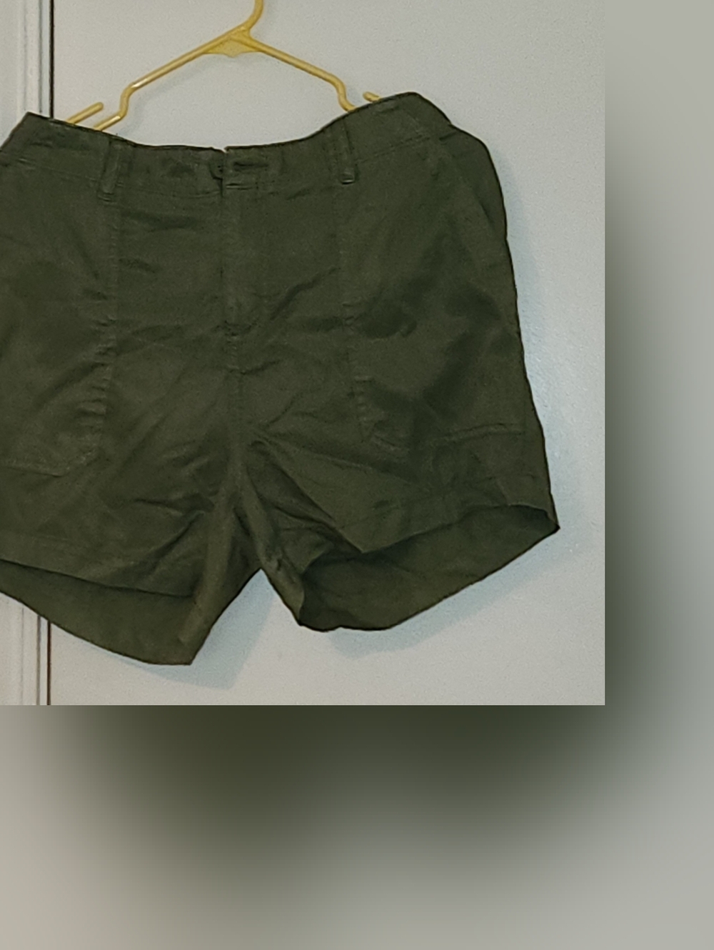 Women's Olive Green Casual Shorts